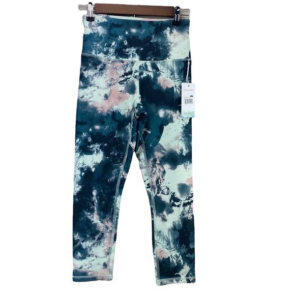 New Balance Collection Lotus Watercolor Granite Contender Compression Leggings S - Picture 1 of 5